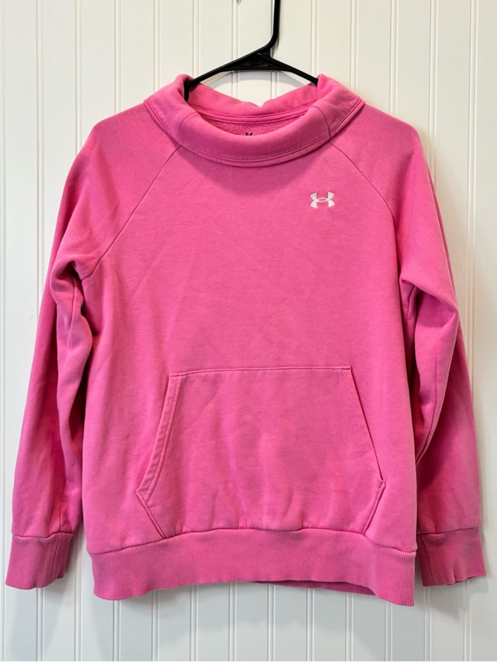 Under Armour Hot Pink Funnel Neck Pullover